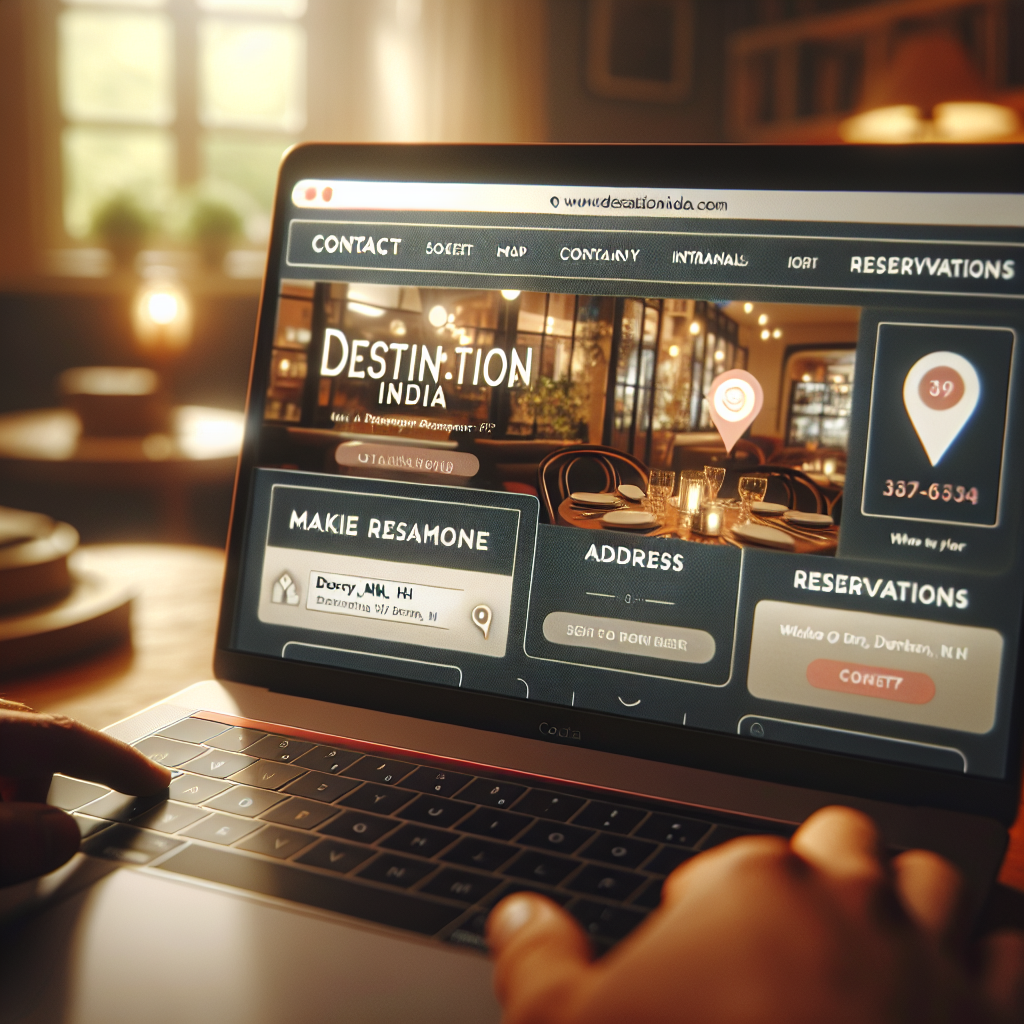 Discover all you need to plan your visit to Destination India Restaurant and Bar — effortlessly accessible contact details, location, and more on their user-friendly website.