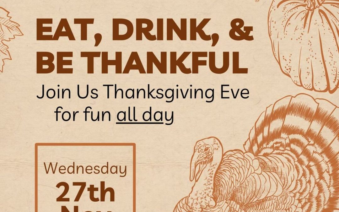 Gather for Thanksgiving Eve: Celebrate With Wings and Seasonal Drinks