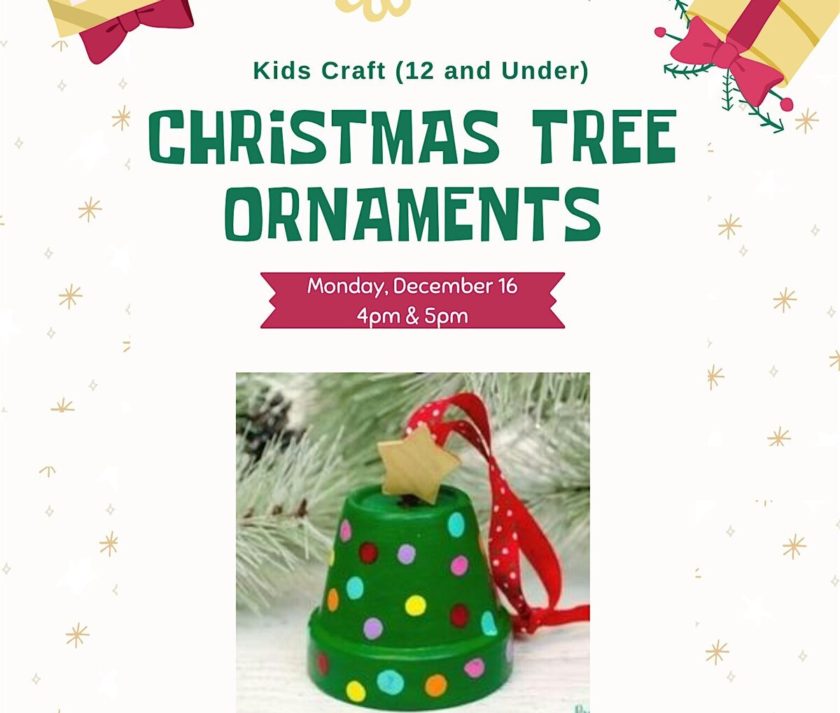 Craft Your Christmas: Terracotta Pot Ornaments for Kids in Derry